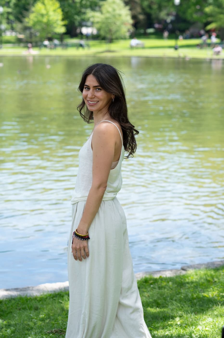 Portrait of Denisse Camacho in warm golden-hour light